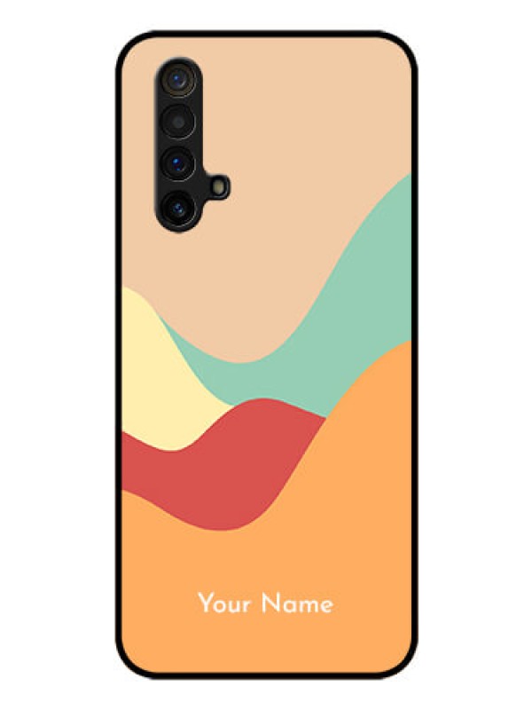 Custom Realme X3 Personalized Glass Phone Case - Ocean Waves Multi-colour Design