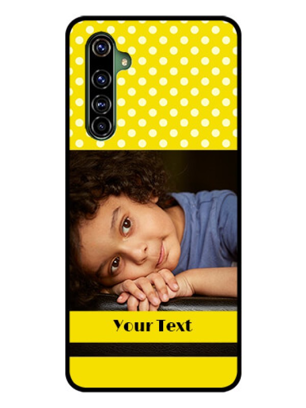 Custom Realme X50 Pro 5G Custom Glass Phone Case - Bright Yellow Case Design