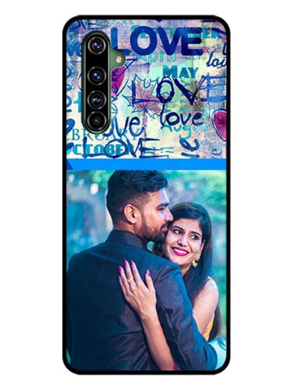 Custom Realme X50 Pro 5G Custom Glass Mobile Case - Colorful Love Design