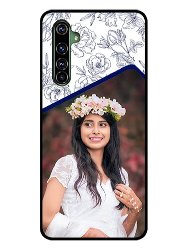 Custom Realme X50 Pro 5G Personalized Glass Phone Case - Premium Floral Design