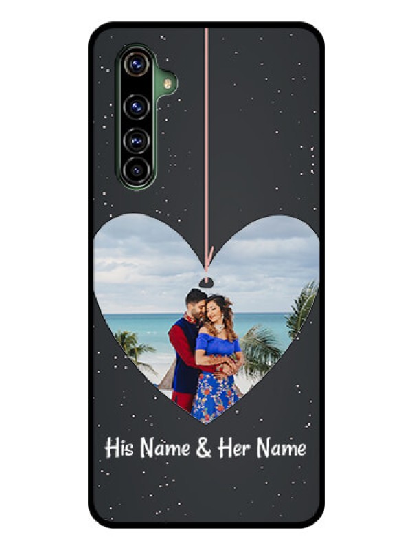 Custom Realme X50 Pro 5G Custom Glass Phone Case - Hanging Heart Design