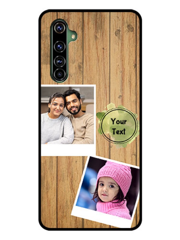 Custom Realme X50 Pro 5G Custom Glass Phone Case - Wooden Texture Design