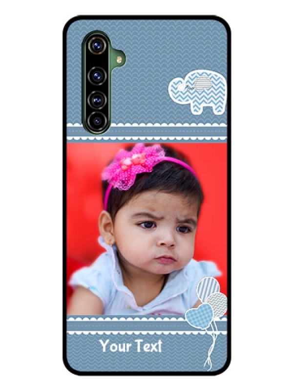 Custom Realme X50 Pro 5G Photo Printing on Glass Case - with Kids Pattern Design