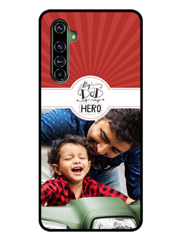 Custom Realme X50 Pro 5G Photo Printing on Glass Case - My Dad Hero Design