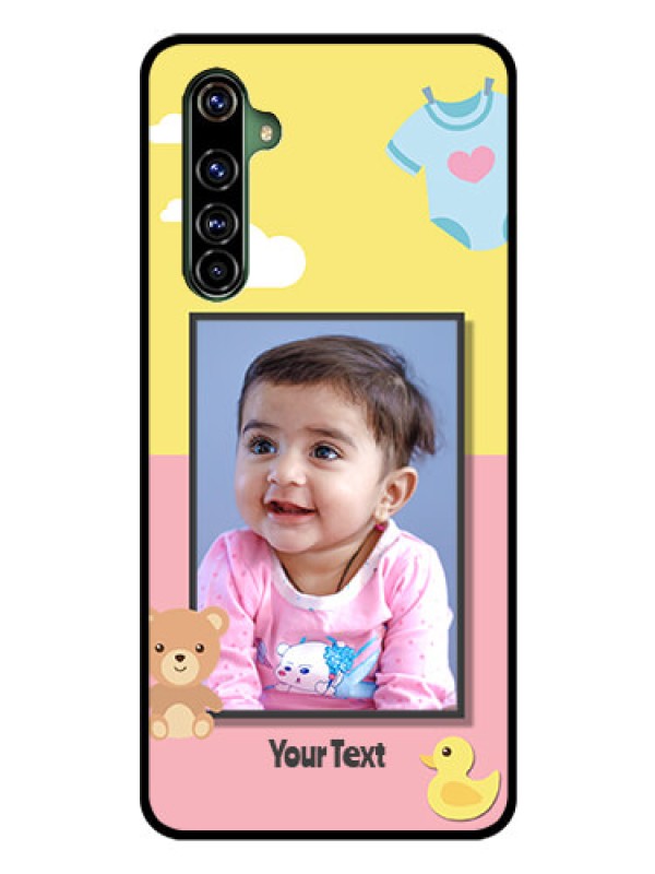 Custom Realme X50 Pro 5G Photo Printing on Glass Case - Kids 2 Color Design