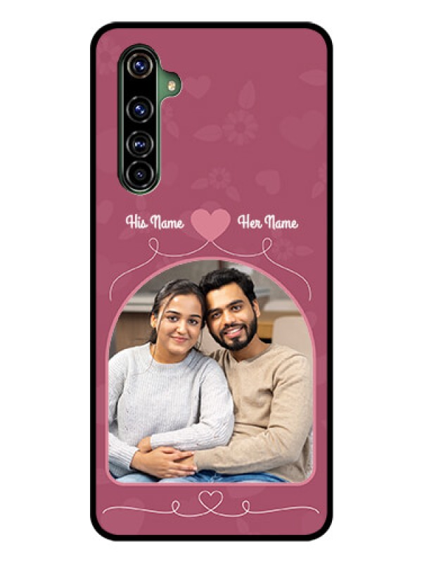 Custom Realme X50 Pro 5G Photo Printing on Glass Case - Love Floral Design