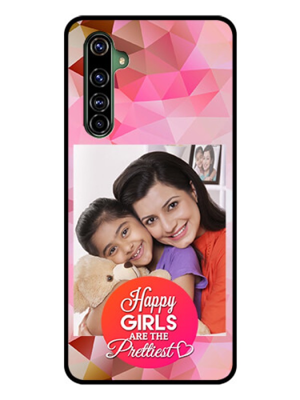 Custom Realme X50 Pro 5G Photo Printing on Glass Case - Abstract Triangle Design