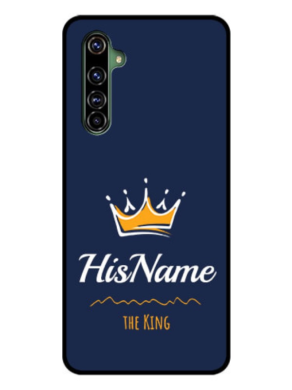 Custom Realme X50 Pro 5G Glass Phone Case King with Name