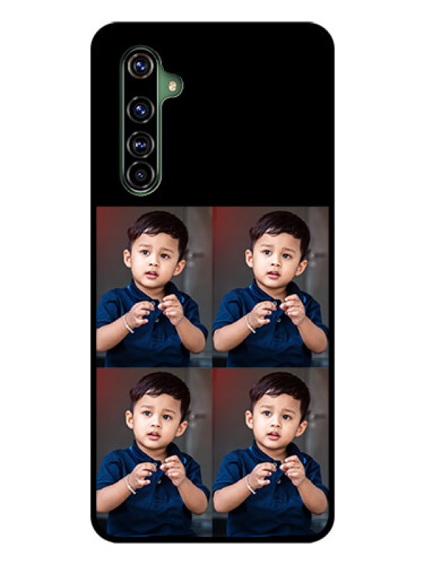 Custom Realme X50 Pro 5G 4 Image Holder on Glass Mobile Cover