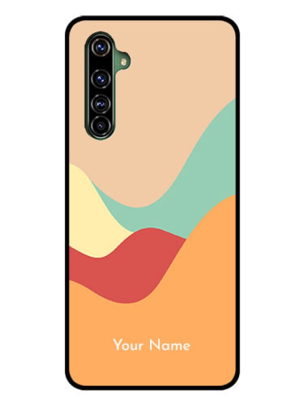 Custom Realme X50 Pro 5G Personalized Glass Phone Case - Ocean Waves Multi-colour Design
