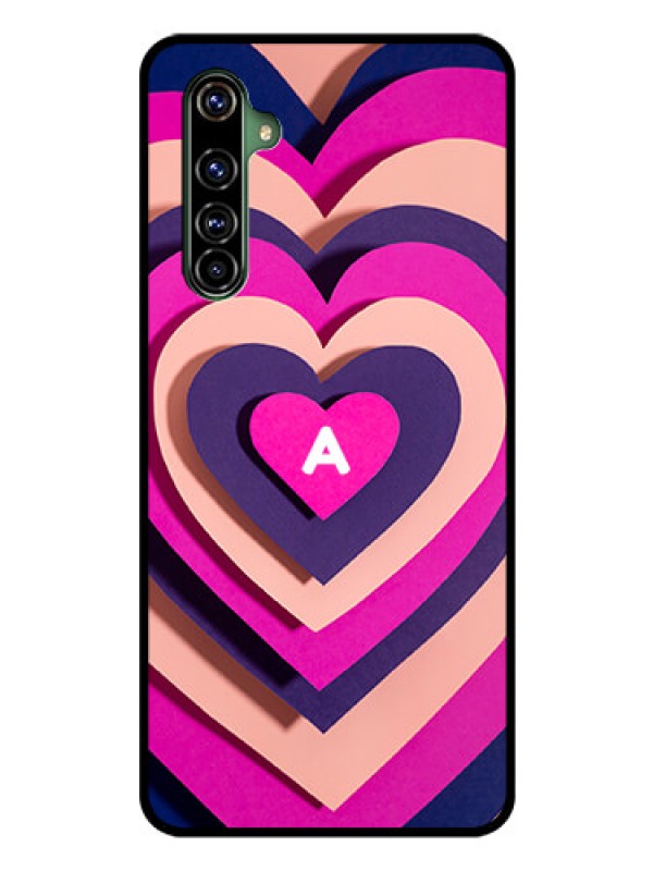 Custom Realme X50 Pro 5G Custom Glass Mobile Case - Cute Heart Pattern Design