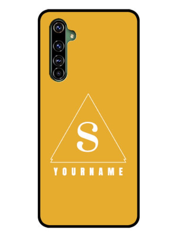Custom Realme X50 Pro 5G Personalized Glass Phone Case - simple triangle Design