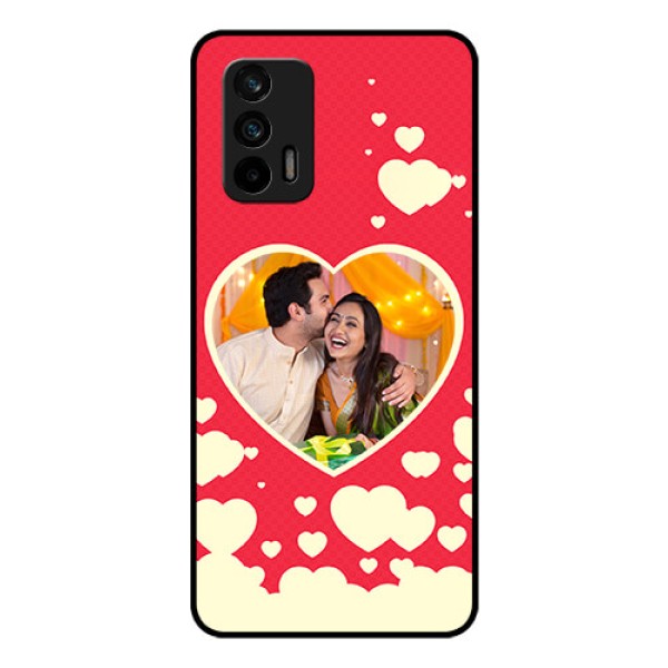 Realme X7 Max 5G Custom Glass Mobile Case - Love Symbols Phone Cover Design Realme X7 Max 5G Custom Glass Mobile Case - Love Symbols Phone Cover Design