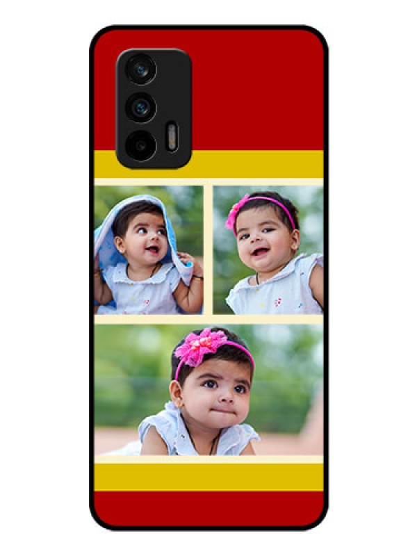 Custom Realme X7 Max 5G Custom Glass Mobile Case - Multiple Pic Upload Design