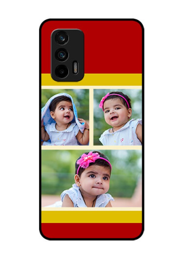 Realme X7 Max 5G Custom Glass Mobile Case - Multiple Pic Upload Design