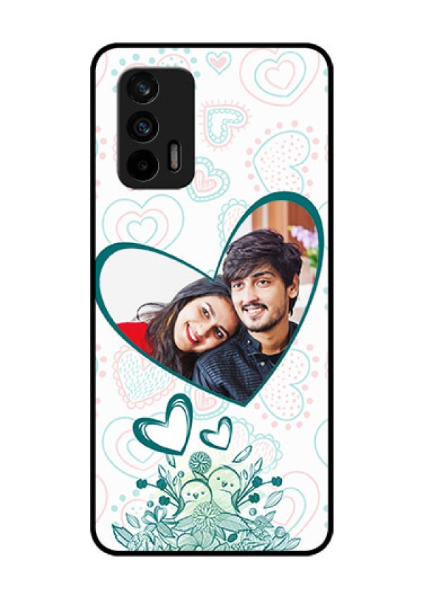 Realme X7 Max 5G Photo Printing on Glass Case - Premium Couple Design