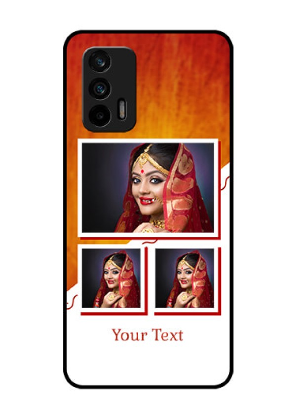 Realme X7 Max 5G Custom Glass Phone Case - Wedding Memories Design 