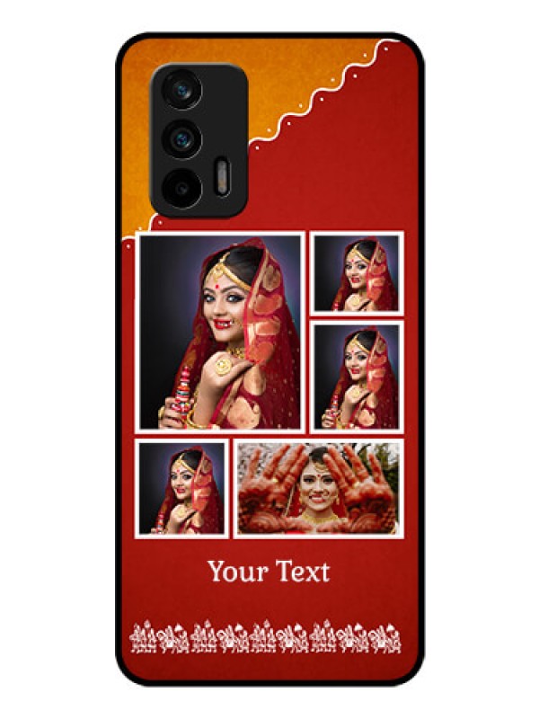 Custom Realme X7 Max 5G Personalized Glass Phone Case - Wedding Pic Upload Design