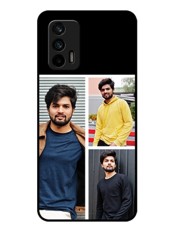 Custom Realme X7 Max 5G Photo Printing on Glass Case - Upload Multiple Picture Design