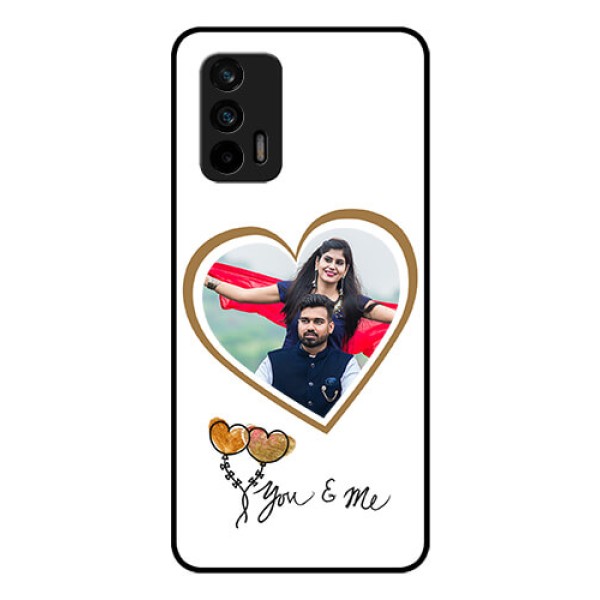 Realme X7 Max 5G Custom Glass Mobile Case - You & Me Design