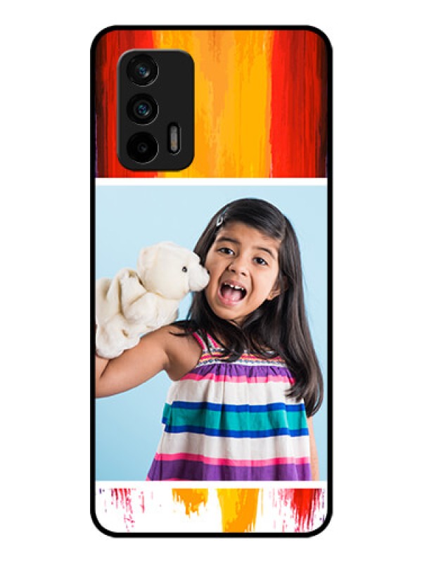 Custom Realme X7 Max 5G Personalized Glass Phone Case - Multi Color Design