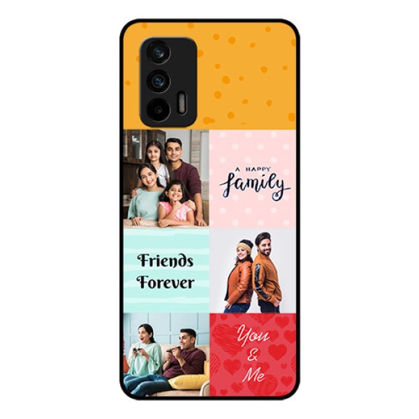 Realme X7 Max 5G Personalized Glass Phone Case - Images with Quotes Design