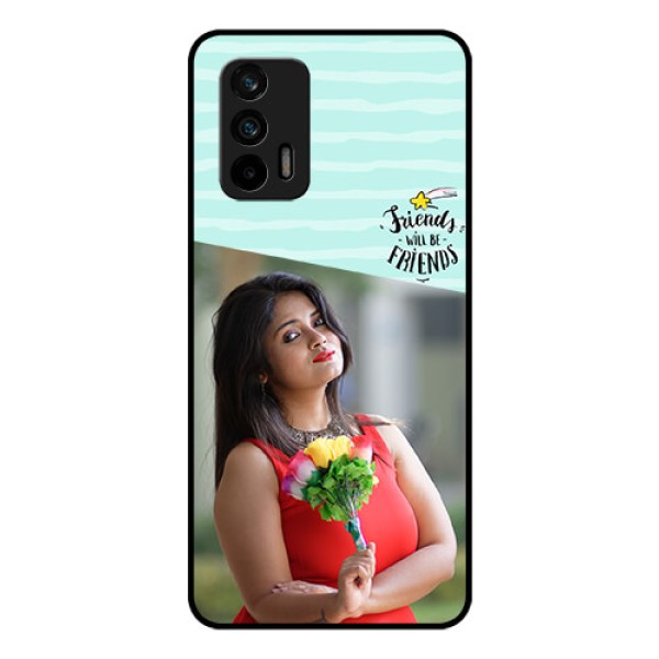 Realme X7 Max 5G Custom Glass Phone Case - Friends Picture Icon Design Realme X7 Max 5G Custom Glass Phone Case - Friends Picture Icon Design
