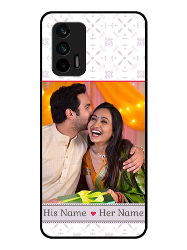Custom Realme X7 Max 5G Custom Glass Mobile Case - with Photo and Ethnic Design