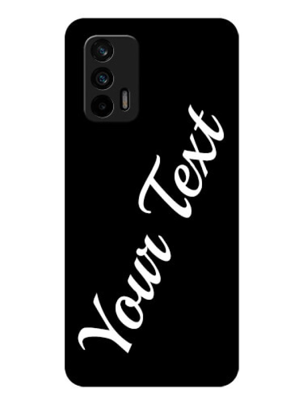Custom Realme X7 Max 5G Custom Glass Mobile Cover with Your Name