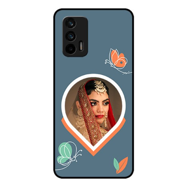 Realme X7 Max 5G Custom Glass Mobile Case - Droplet Butterflies Design Realme X7 Max 5G Custom Glass Mobile Case - Droplet Butterflies Design