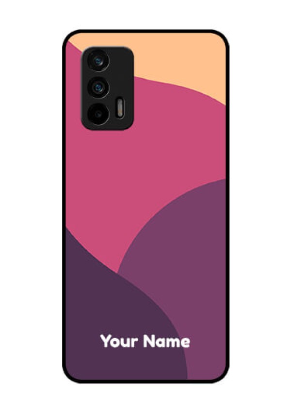 Realme X7 Max 5G Custom Glass Phone Case - Mixed Multi-colour abstract art Design