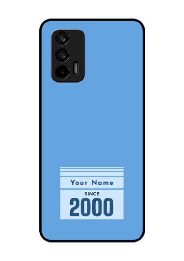 Realme X7 Max 5G Custom Glass Mobile Case - Custom Year of birth Design
