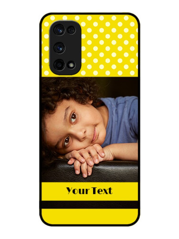 Custom Realme X7 Pro Custom Glass Phone Case  - Bright Yellow Case Design