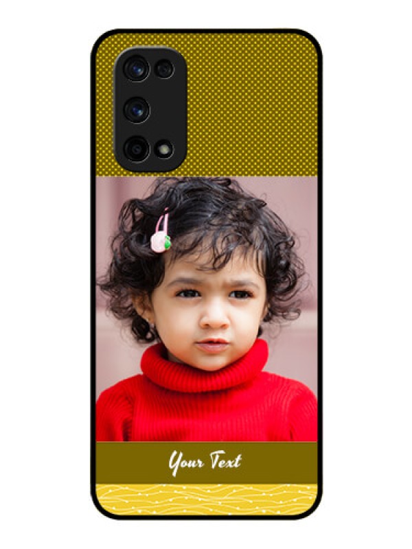 Custom Realme X7 Pro Custom Glass Phone Case  - Simple Green Color Design