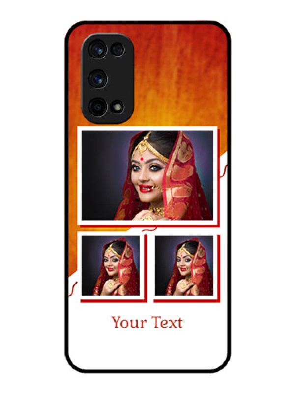 Custom Realme X7 Pro Custom Glass Phone Case  - Wedding Memories Design  