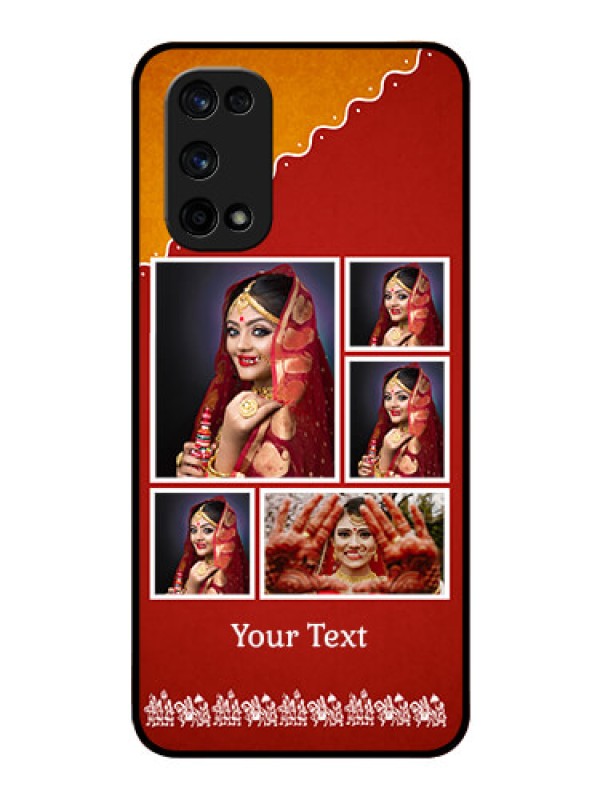 Custom Realme X7 Pro Personalized Glass Phone Case  - Wedding Pic Upload Design
