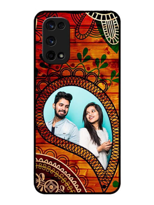 Custom Realme X7 Pro Personalized Glass Phone Case  - Abstract Colorful Design