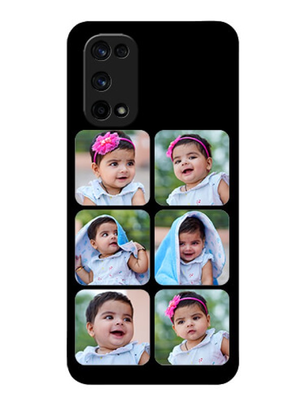 Custom Realme X7 Pro Photo Printing on Glass Case  - Multiple Pictures Design
