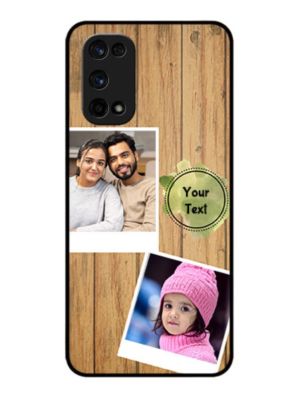 Custom Realme X7 Pro Custom Glass Phone Case  - Wooden Texture Design