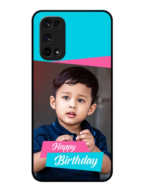 Custom Realme X7 Pro Personalized Glass Phone Case  - Image Holder with 2 Color Design