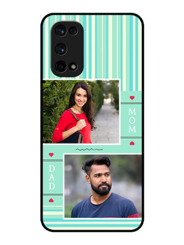 Custom Realme X7 Pro Custom Glass Phone Case  - Mom & Dad Pic Design