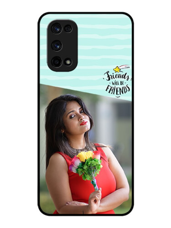 Custom Realme X7 Pro Custom Glass Phone Case  - Friends Picture Icon Design