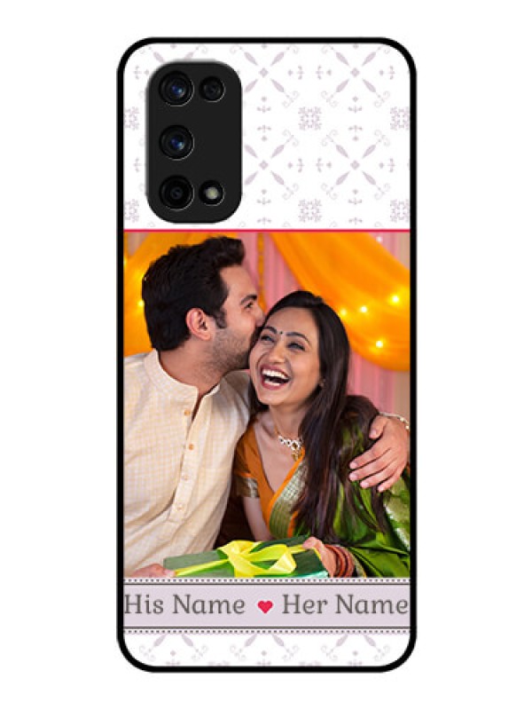 Custom Realme X7 Pro Custom Glass Mobile Case  - with Photo and Ethnic Design
