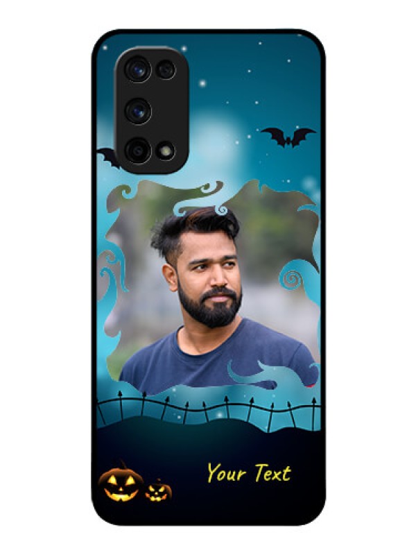 Custom Realme X7 Pro Custom Glass Phone Case  - Halloween frame design