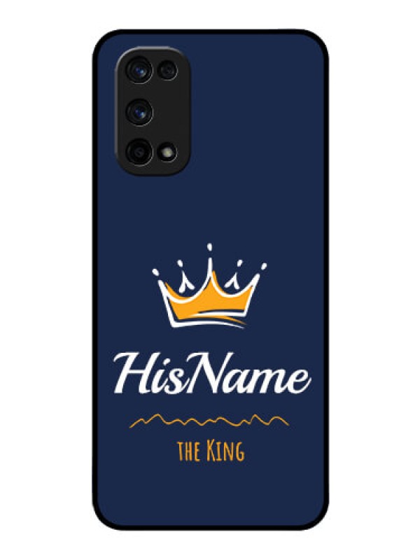 Custom Realme X7 Pro Glass Phone Case King with Name