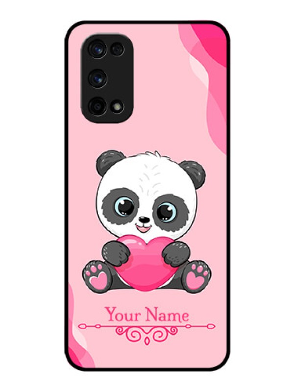 Custom Realme X7 Pro Custom Glass Mobile Case - Cute Panda Design