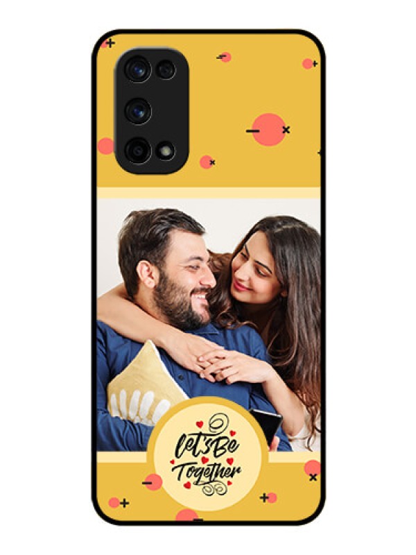Custom Realme X7 Pro Photo Printing on Glass Case - Lets be Together Design