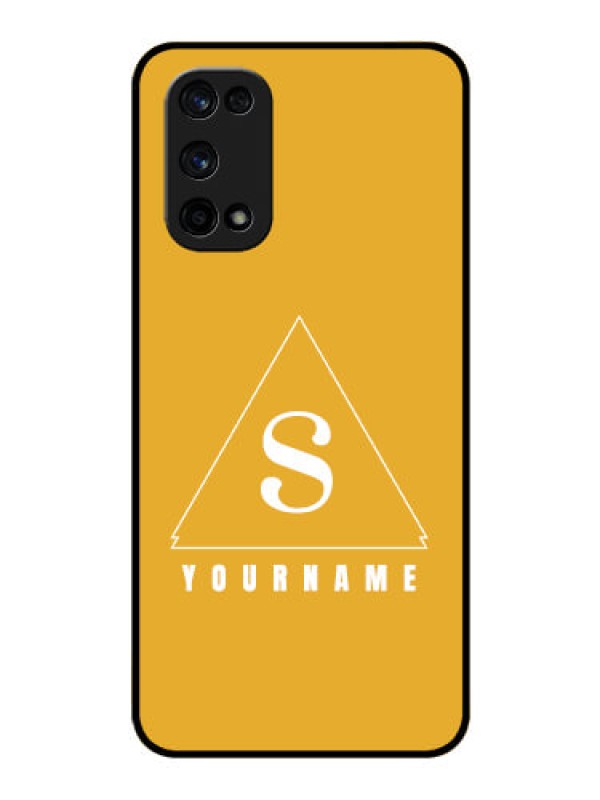 Custom Realme X7 Pro Personalized Glass Phone Case - simple triangle Design