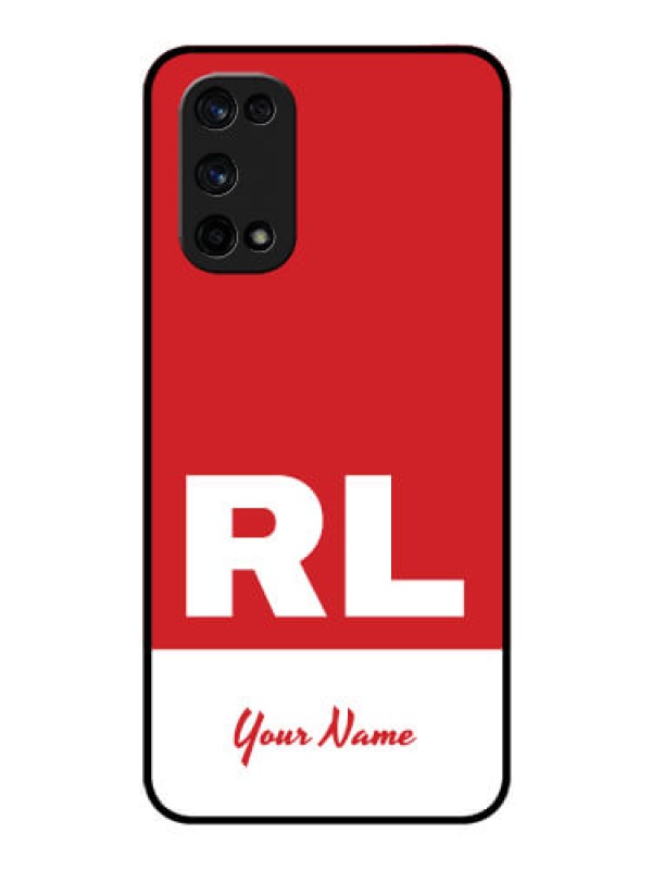 Custom Realme X7 Pro Personalized Glass Phone Case - dual tone custom text Design