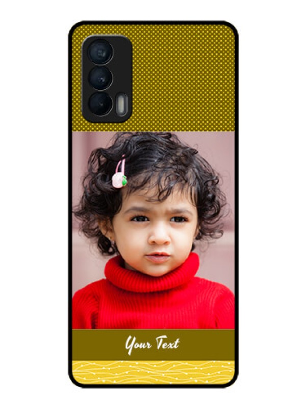 Custom Realme X7 Custom Glass Phone Case  - Simple Green Color Design